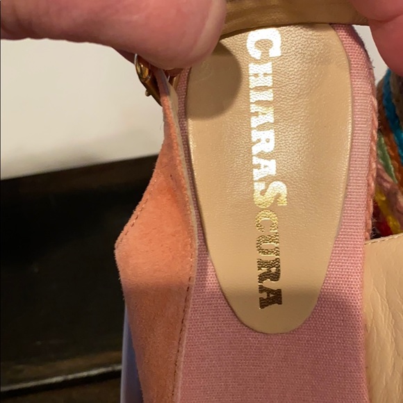 Beautiful Chiara Scura Wedge Pink Suede Size 39 - Picture 4 of 5